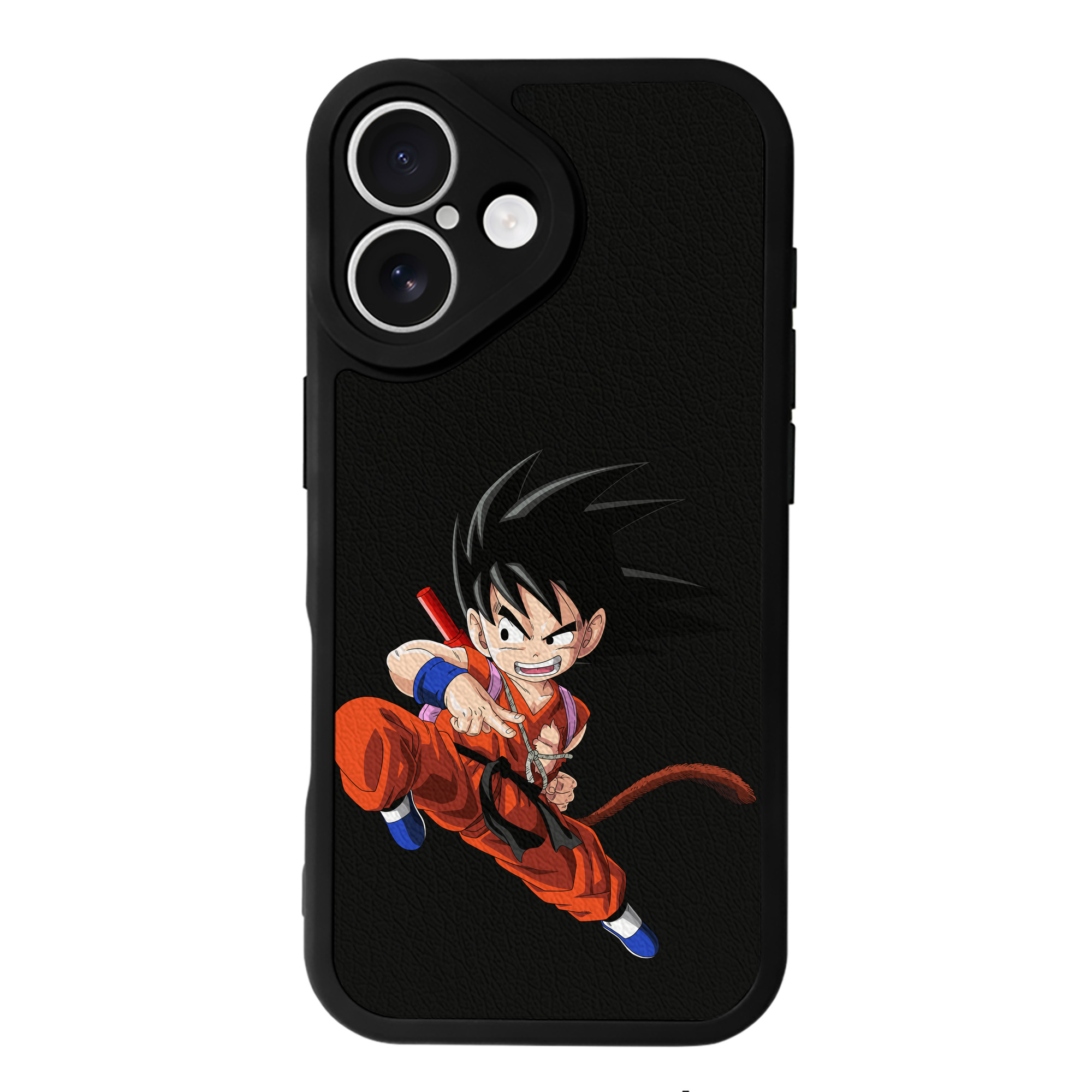 （画像用） ドラゴンボール 孫悟空（そん ごくう）Son Goku カカロット DRAGON BALL Kakarotto 【iPhone 16シリーズ対応】シリコンスマホケース（レザー調） 材質：シリコン